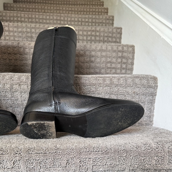 Tory Burch Jolie Riding Boots, EUC, black leather, size 9 - Picture 9 of 16